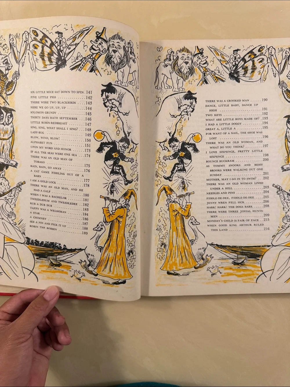 Vintage hardback Best Loved Nursery Rhymes and Songs.